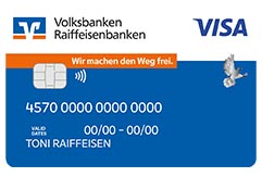 Online-Konto Kreditkartenabbildung
